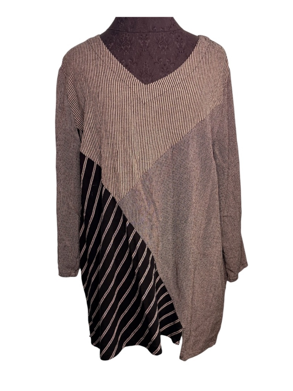 Coldwater Creek Black White Tunic Top